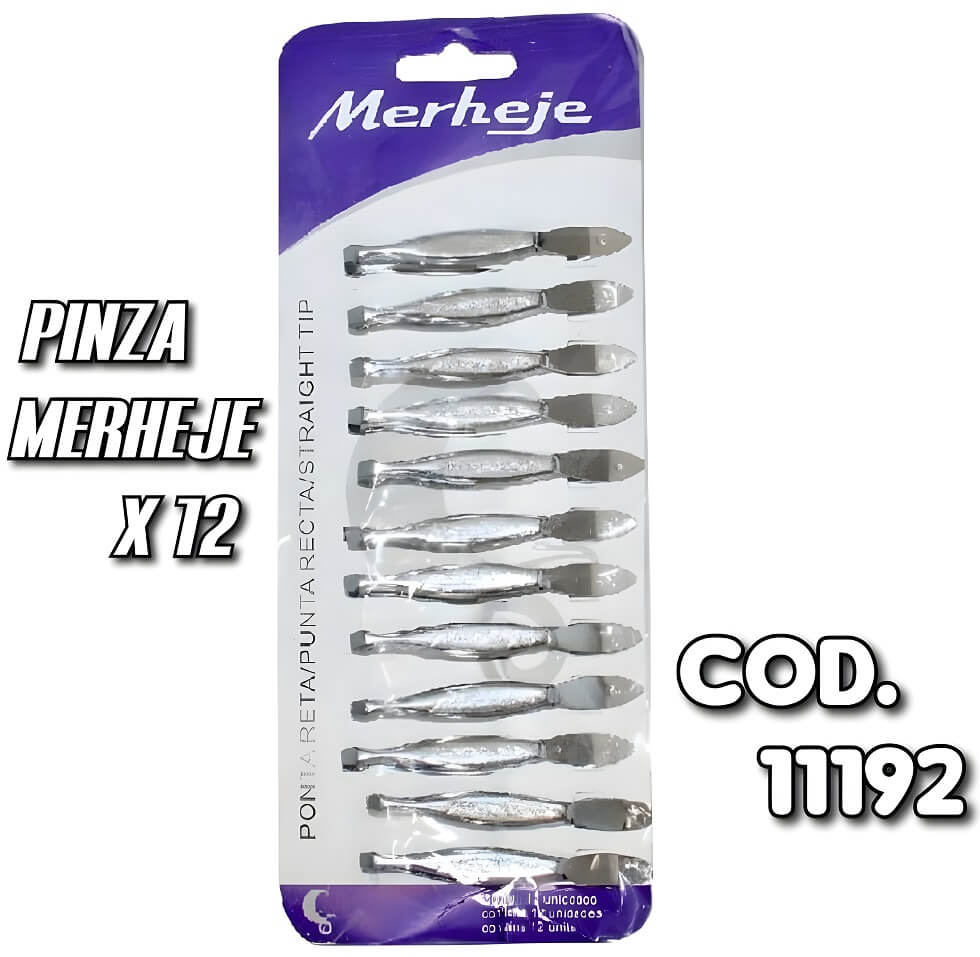 PINZA MERHEJE PLATA ( BLISTER x 12 )