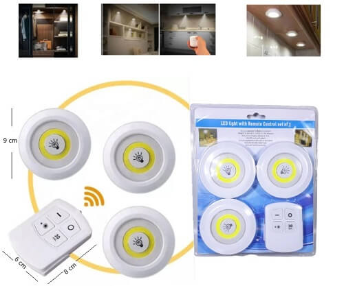 SET PLACARD X3 COB 3AAA C/CONTROL