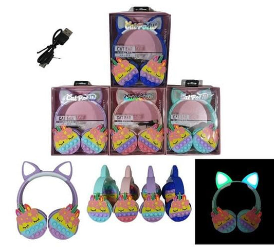 VINCHA POPIT BLUETOOTH UNICORNIO