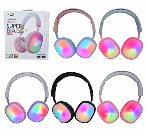 AURICULAR VINCHA BLUETOOTH RGB / CALIDAD PREMIUM