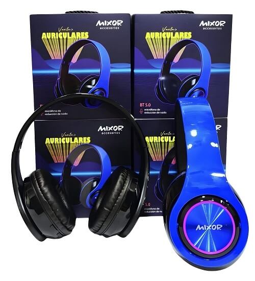 AURICULAR VINCHA BLUETOOTH MIXOR + LUZ LED/ SD /FM