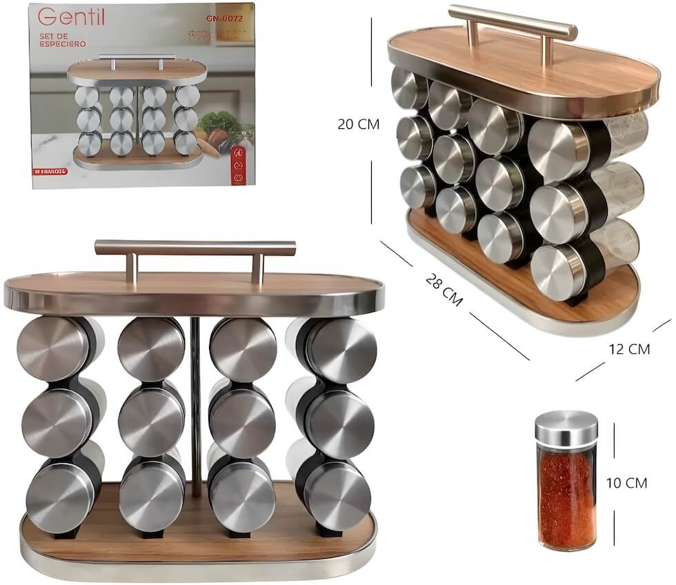 SET DE ESPECIERO 12PCS