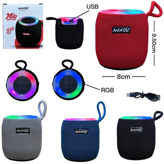 PARLANTE 3 PLG MIXOR MIO C/LUZ BT/FM/MP3