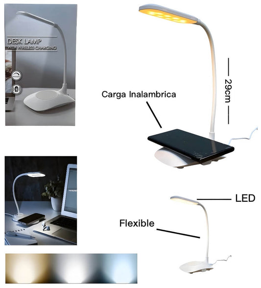 LAMPARA LED TACTIL C/ CARGA INALAMBRICA