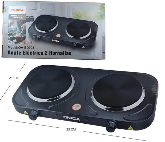 ANAFE ELECTRICO 2 HORNALLA 2000W ONICA