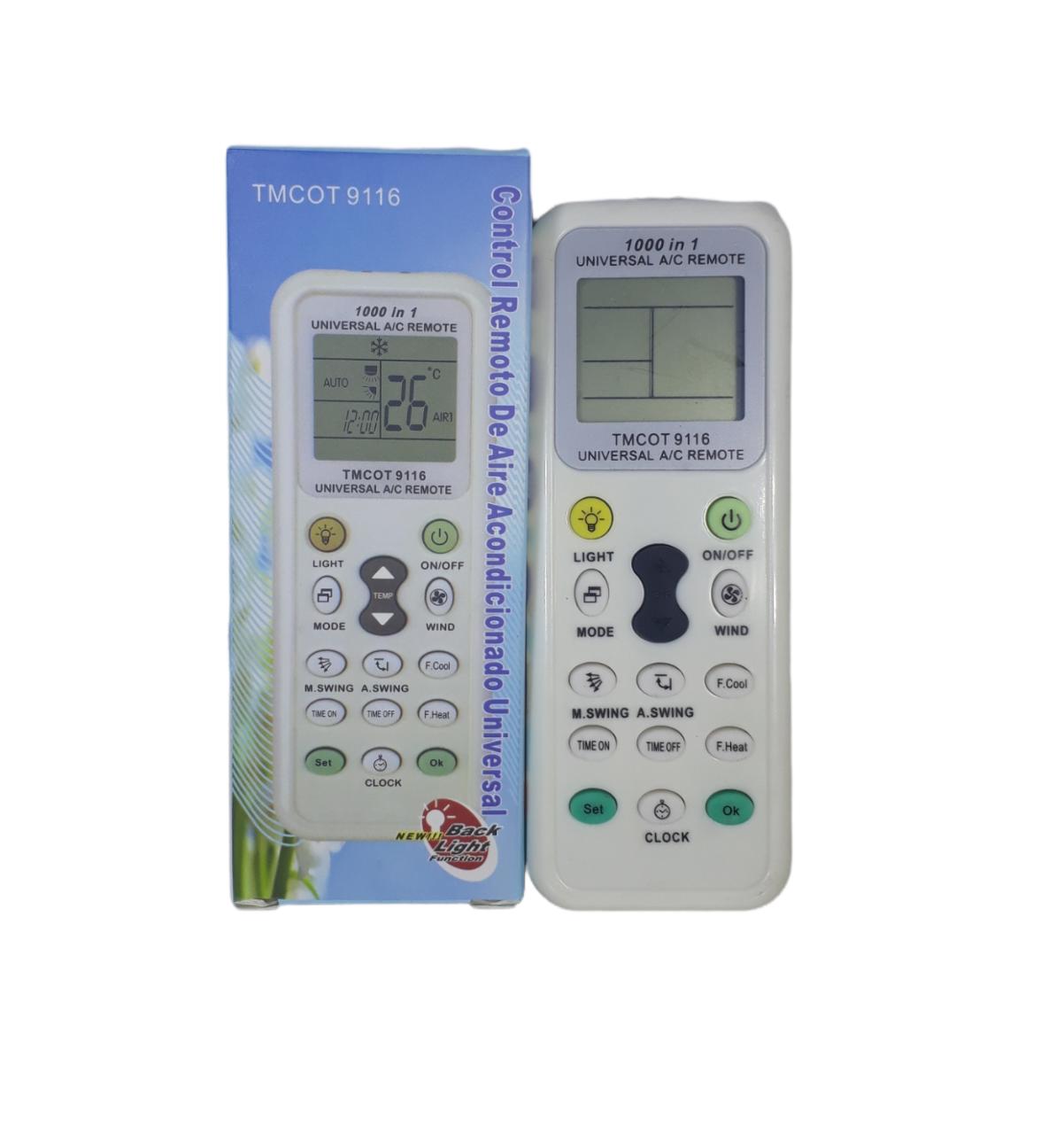 CONTROL UNIVERSAL DE AIRE ACONDICIONADO