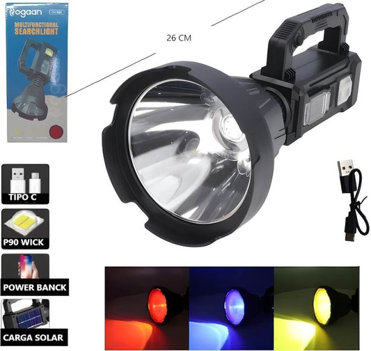 LINTERNA MULTIFUNCION BUSCA HUELLAS 4 LENTES