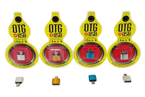 ADAPTADOR OTG A (V8) METAL EN BLISTER