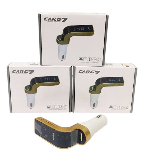 TRANSMISOR FM BLUETOOTH + CARGADOR AUTO