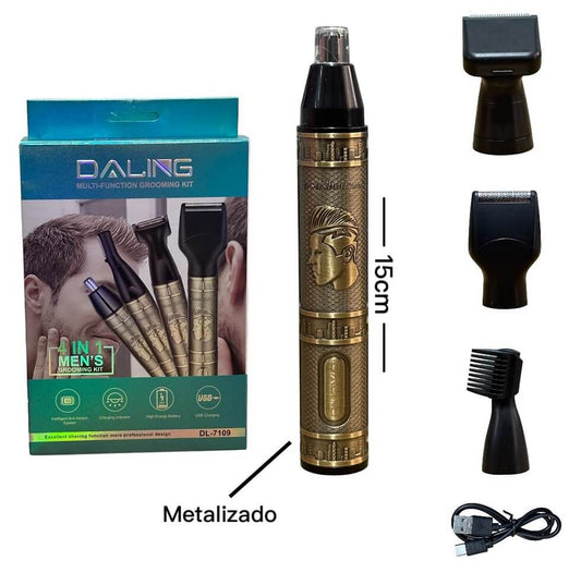 AFEITADORA METALIZADA ( 4 EN 1 ) RECARGABLE VS-100