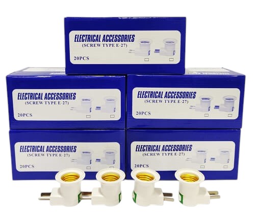 ADAPTADOR PORTALAMPARA C/ INTERRUPTOR ( x 10 UNIDADES )