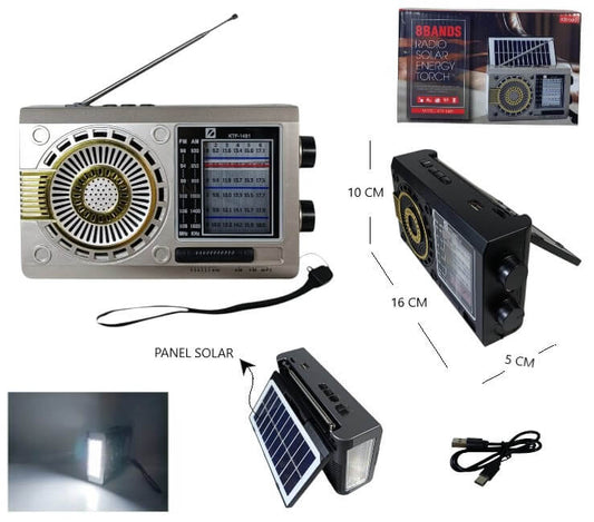 RADIO CON PANEL SOLAR