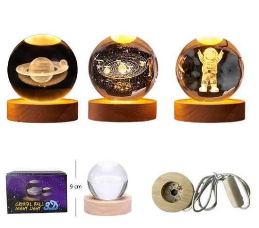 BOLA LED DE CRISTAL 8CM