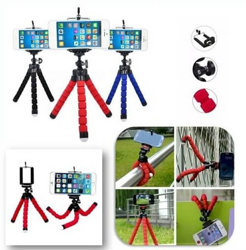 TRIPODE ARAÑA FLEXIBLE PARA CELULAR Y CAMARA